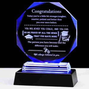 Best Graduation Gift 2025: Glass Keepsake With Led Base