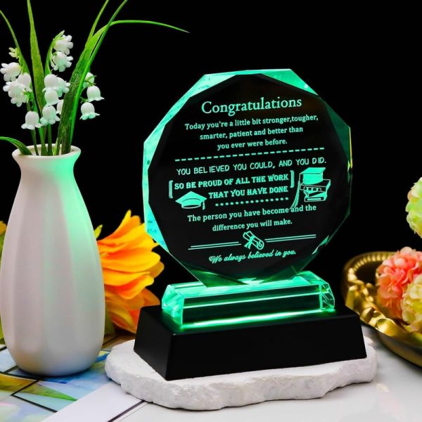 Best Graduation Gift 2025: Glass Keepsake With Led Base - Image 3