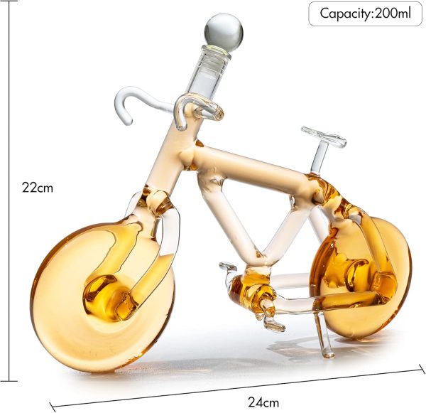 Best Bicycle Whiskey Decanter 200ml - Perfect Biker Gift - Image 2