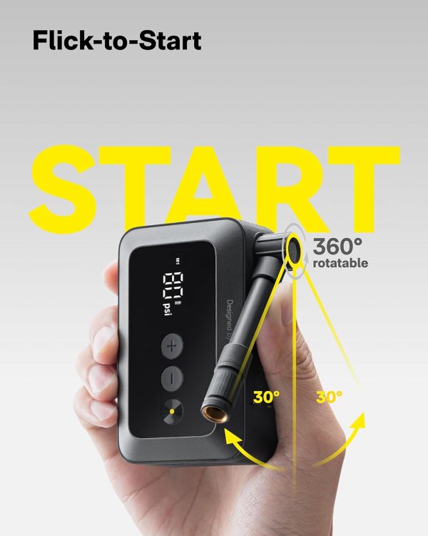 Hoto 25s Fast Electric Mini Bike Pump - 150 Psi - Image 6