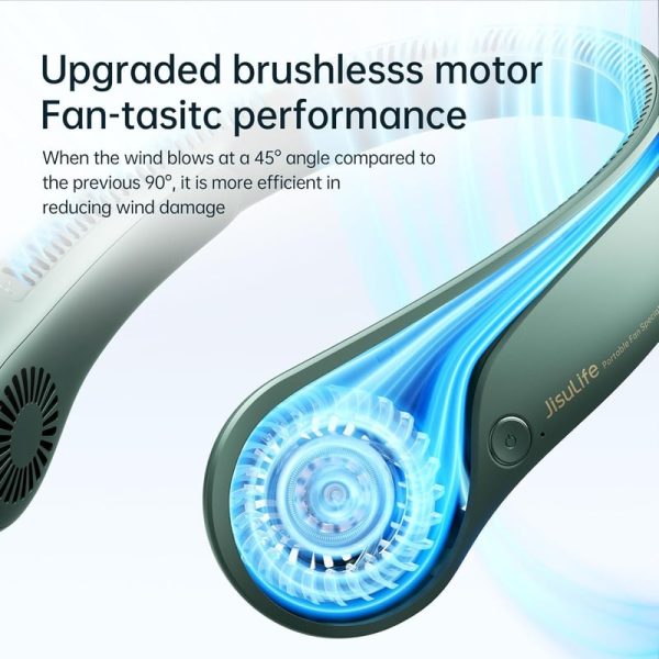 Jisulife Bladeless Wearable Neck Fan - 5 Speed Rechargeable - Image 5