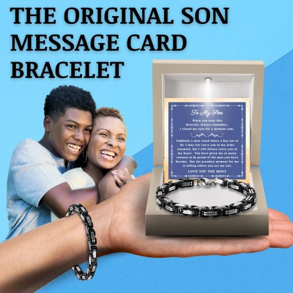 Best Son Bracelet Gift From Mom & Dad - Graduation & Birthday - Image 2