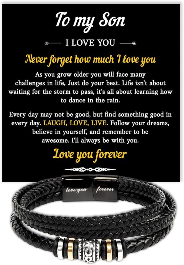 To My Son Bracelet: Thoughtful Birthday Gift From Parents