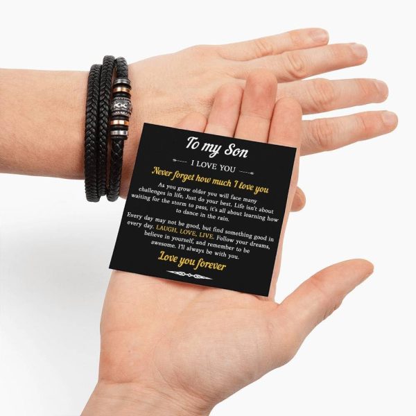 To My Son Bracelet: Thoughtful Birthday Gift From Parents - Image 4