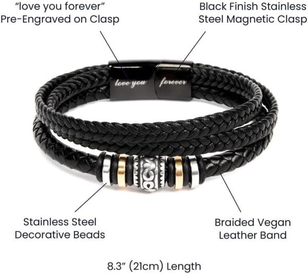 To My Son Bracelet: Thoughtful Birthday Gift From Parents - Image 6
