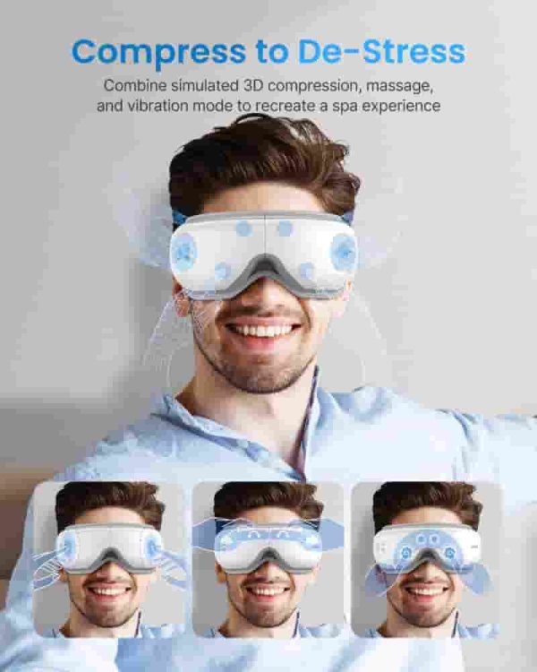 Renpho Smart Eye Massager With Heat - Relax & Reduce Eye Strain - Image 3