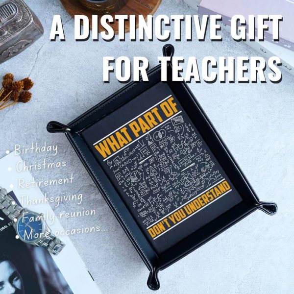 Best Math Gifts For Men: Math Teacher Valet Tray Organizer - Image 4