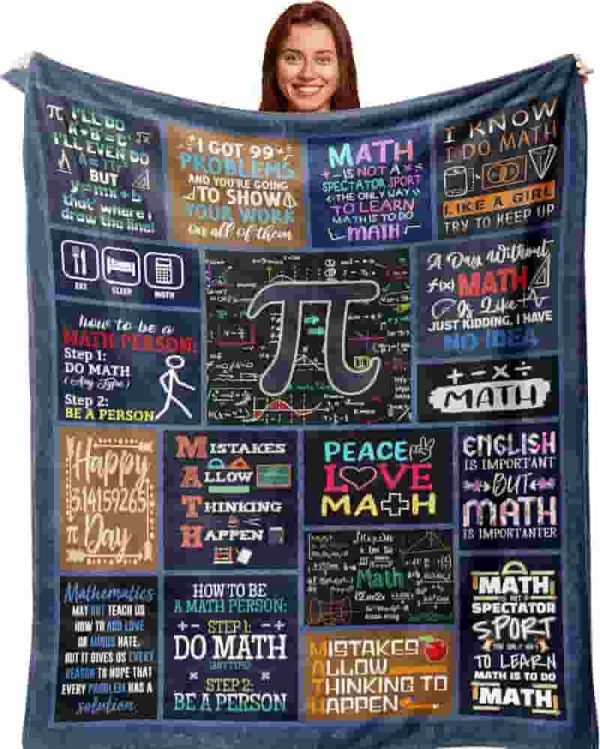 Best Math Gifts For Teachers & Math Enthusiasts - Fun Blanket