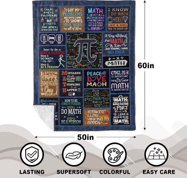 Best Math Gifts For Teachers & Math Enthusiasts - Fun Blanket - Image 2