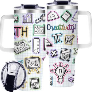 Best Math Teacher Tumbler Gift – 40oz Fun Appreciation Cup
