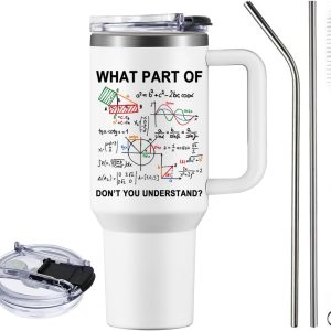 Funny Math Teacher Tumbler Cup - Best Engineer Gifts For Christmas