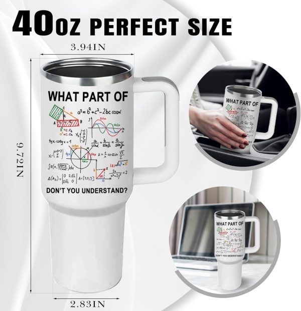 Funny Math Teacher Tumbler Cup - Best Engineer Gifts For Christmas - Image 2