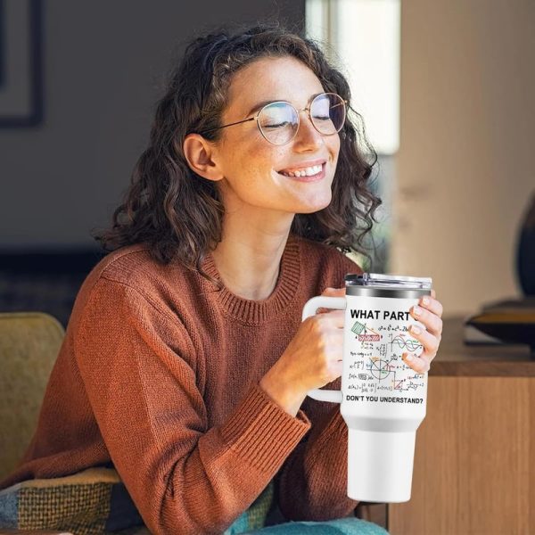 Funny Math Teacher Tumbler Cup - Best Engineer Gifts For Christmas - Image 3