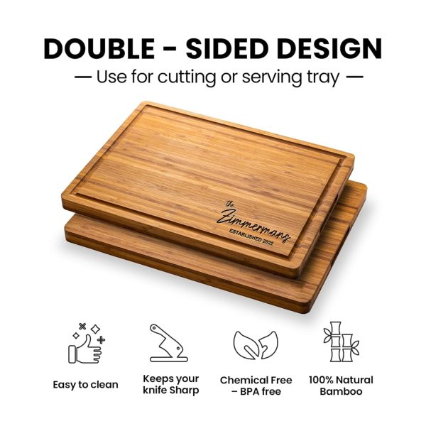 Best Personalized Bamboo Cutting Board For Couples & Families - Image 5