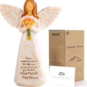 Best Retirement Gift For Women - Angel Figurine With Heartfelt Message
