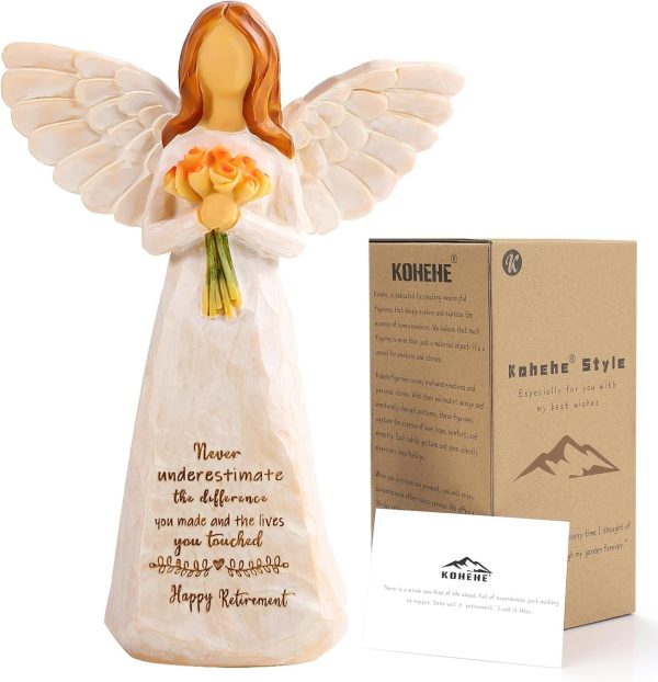 Best Retirement Gift For Women - Angel Figurine With Heartfelt Message