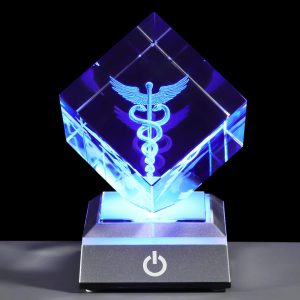 Best 3d Crystal Caduceus Gift For Doctors & Graduates