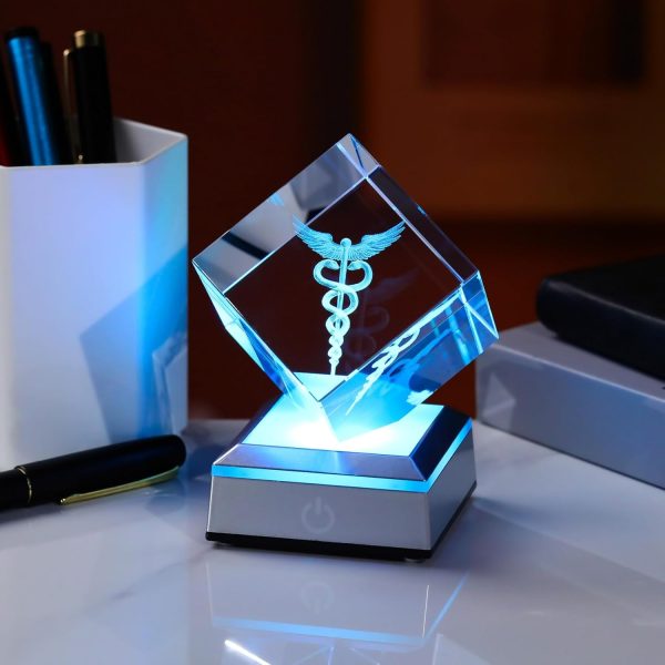 Best 3d Crystal Caduceus Gift For Doctors & Graduates - Image 4