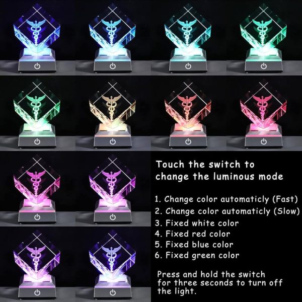 Best 3d Crystal Caduceus Gift For Doctors & Graduates - Image 5