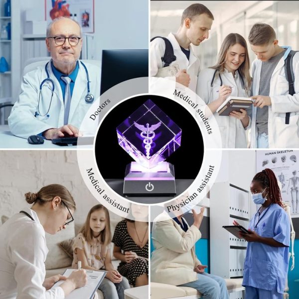 Best 3d Crystal Caduceus Gift For Doctors & Graduates - Image 6