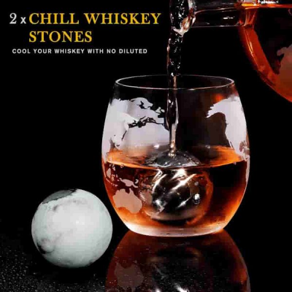 Best Whiskey Decanter Globe Set - Unique Gift For Men & Dad - Image 5