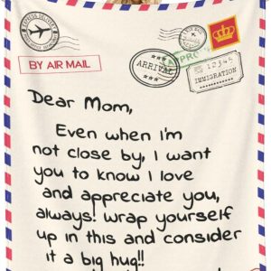 Dear Mom Blanket - Perfect Gift For Mother's Day, Birthday & More