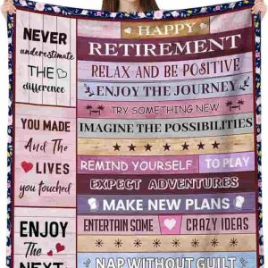 Best Retirement Throw Blanket - Perfect Gift For Women