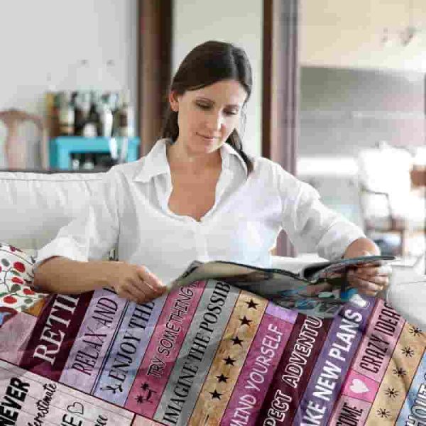 Best Retirement Throw Blanket - Perfect Gift For Women - Image 3