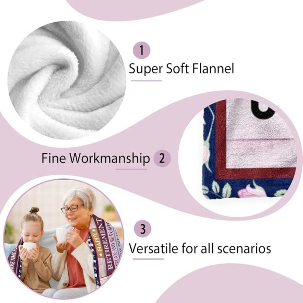 Best Retirement Throw Blanket - Perfect Gift For Women - Image 6