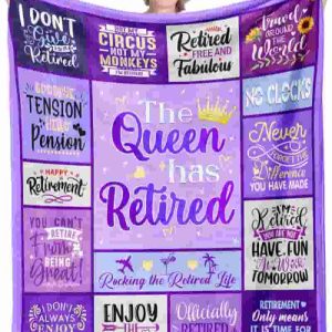 Top Retirement Gifts For Women 2024: Humorous Farewell Blanket