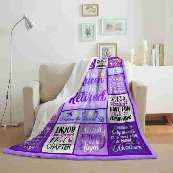 Top Retirement Gifts For Women 2024: Humorous Farewell Blanket - Image 5