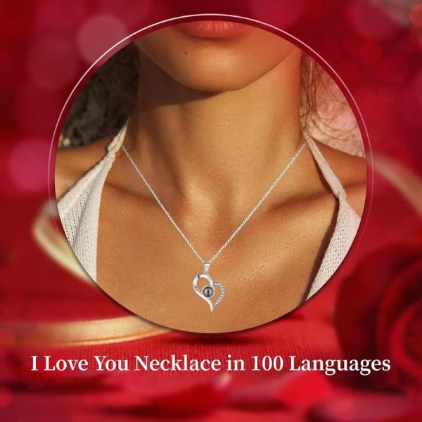 Preserved Rose With I Love You Necklace - Best Gift For Her - Image 4