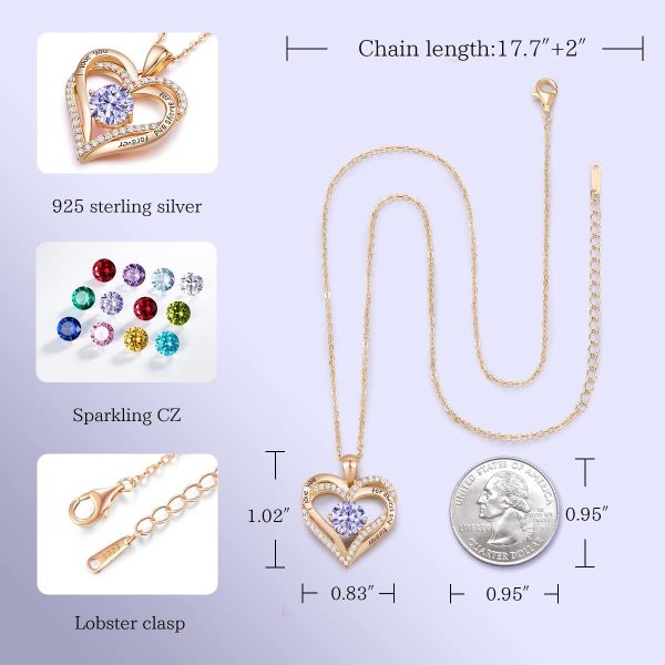 Cde Heart Necklace For Women - Perfect Anniversary Gift - Image 5