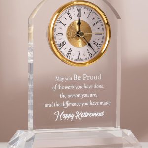 Best Retirement Gift Quartz Clock For Colleagues & Friends