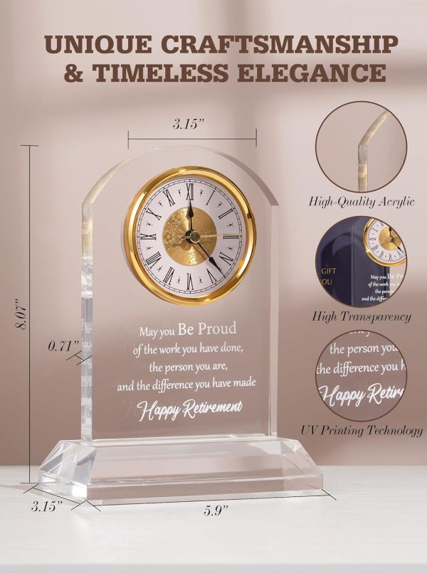 Best Retirement Gift Quartz Clock For Colleagues & Friends - Image 2