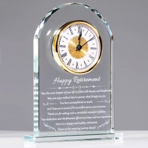 Best Retirement Clock Gift For Women & Men - Unique Plaque