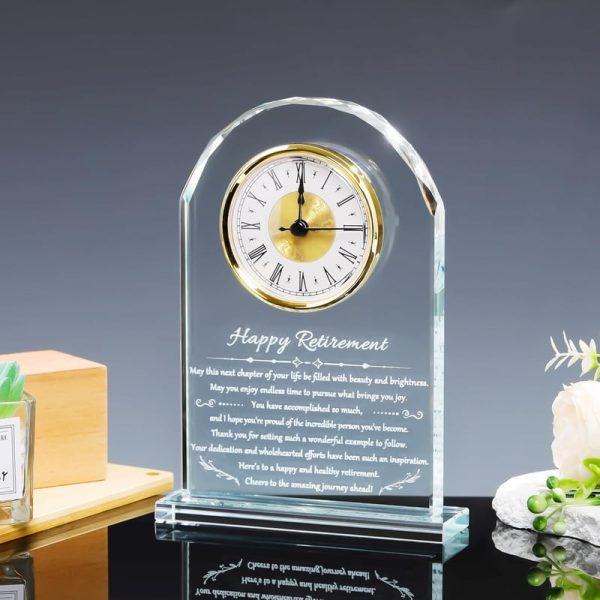 Best Retirement Clock Gift For Women & Men - Unique Plaque - Image 2