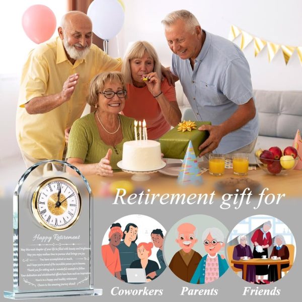 Best Retirement Clock Gift For Women & Men - Unique Plaque - Image 3