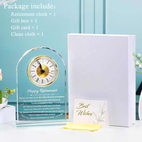Best Retirement Clock Gift For Women & Men - Unique Plaque - Image 6
