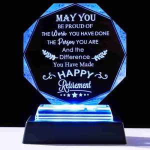 Best 2025 Retirement Gifts For Men & Women With Led Crystal Plaque