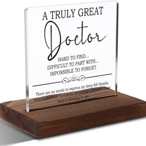 Best Inspirational Gift For Women Physicians - 10cm Acrylic Plaque