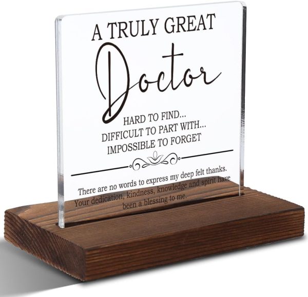 Best Inspirational Gift For Women Physicians - 10cm Acrylic Plaque