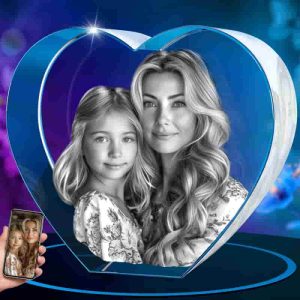 Best 3d Crystal Photo Gift - Custom Heart For Mom Or Wife
