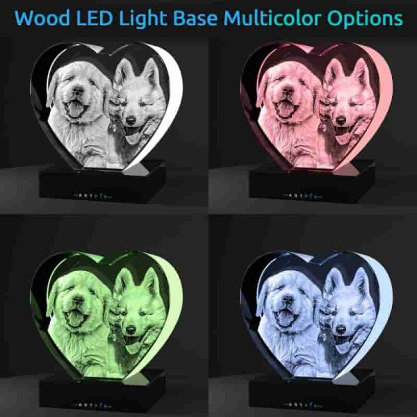 Best 3d Crystal Photo Gift - Custom Heart For Mom Or Wife - Image 5