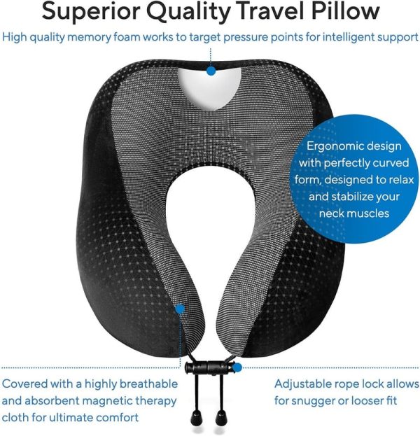 Luxury Travel Blanket Set: Memory Foam Pillow & Fleece Blanket - Image 3