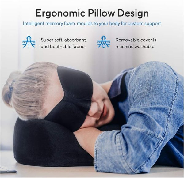 Luxury Travel Blanket Set: Memory Foam Pillow & Fleece Blanket - Image 4