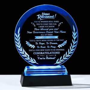 2025 Led Plaque Best Retirement Gift For Women & Men