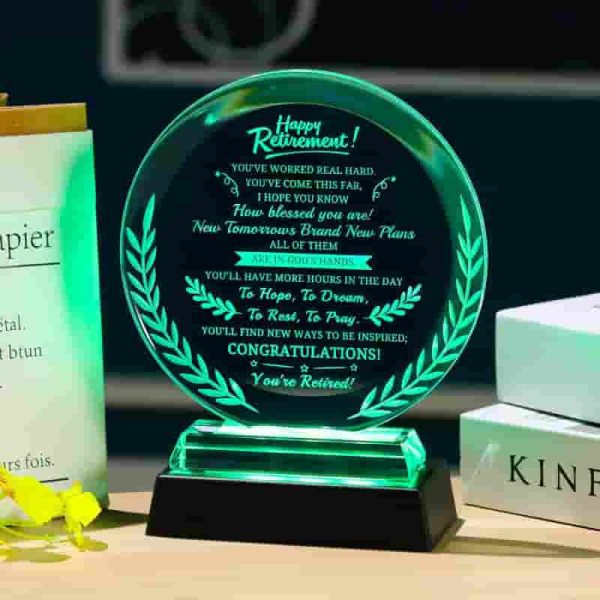 2025 Led Plaque Best Retirement Gift For Women & Men - Image 3