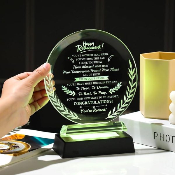 2025 Led Plaque Best Retirement Gift For Women & Men - Image 4