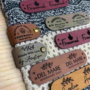 Custom Faux Leather Tags For Handmade Knit & Crochet Projects